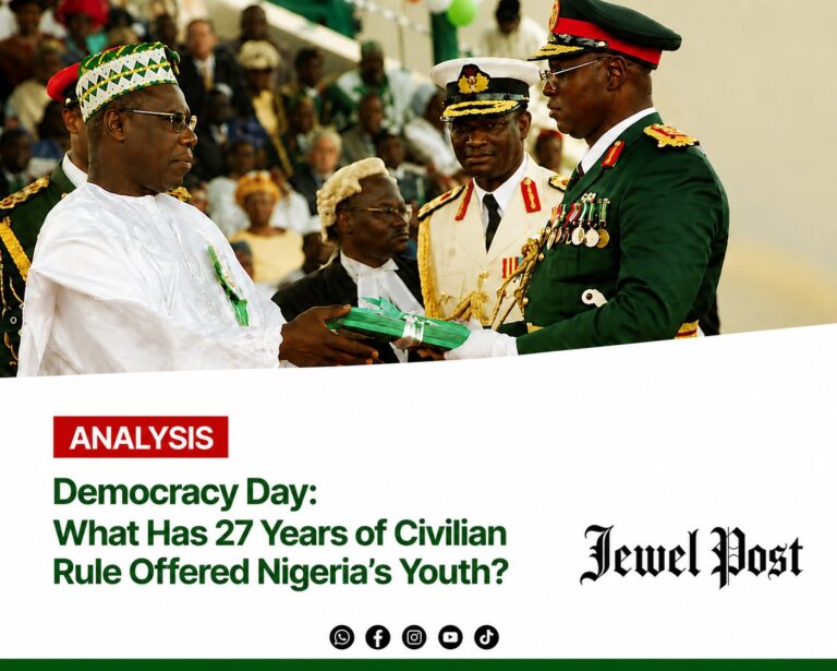 Democracy Day: What Has 27 Years of Civilian Rule Offered Nigeria’s Youth? Democracy at 27: Between Hope, Hardship, Search for Good Governance