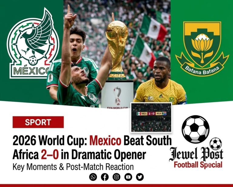 2026 World Cup: Mexico Beat South Africa 2–0 in Dramatic Opener