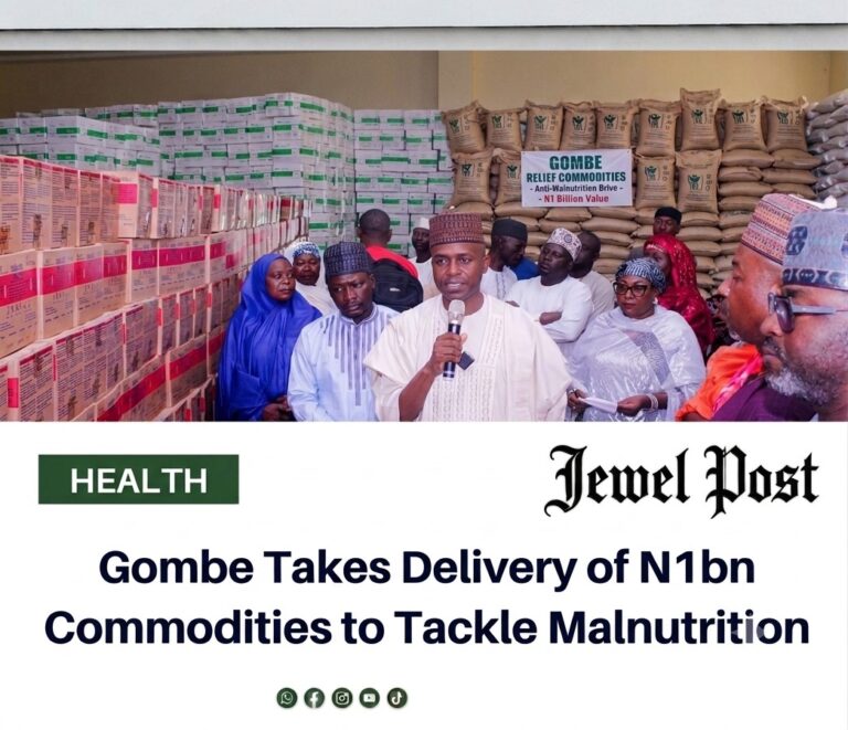 Gombe Takes Delivery of N1bn Commodities to Tackle Malnutrition Gombe Takes Delivery of N1bn Commodities to Tackle Malnutrition