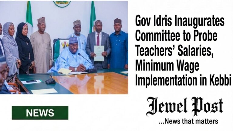 Gov Idris Inaugurates Committee to Probe Teachers’ Salaries, Minimum Wage Implementation in Kebbi