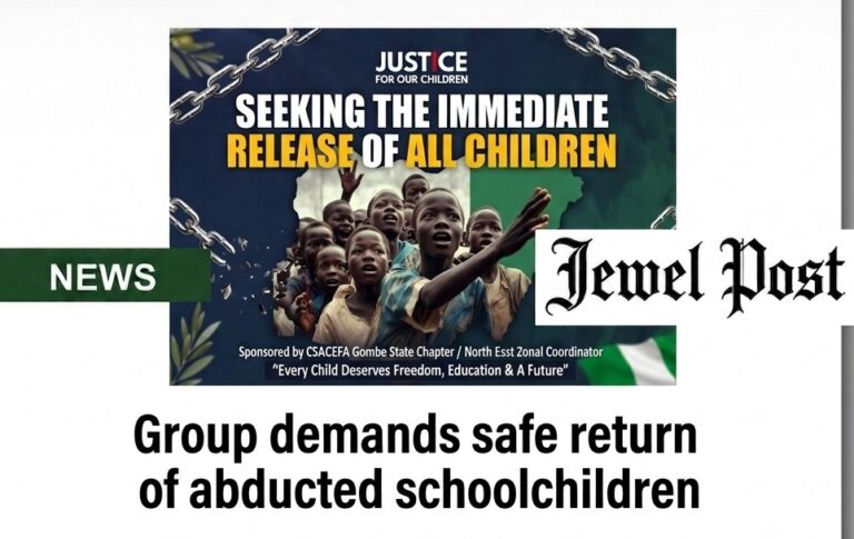 Group demands safe return of abducted schoolchildren Group demands safe return of abducted schoolchildren
