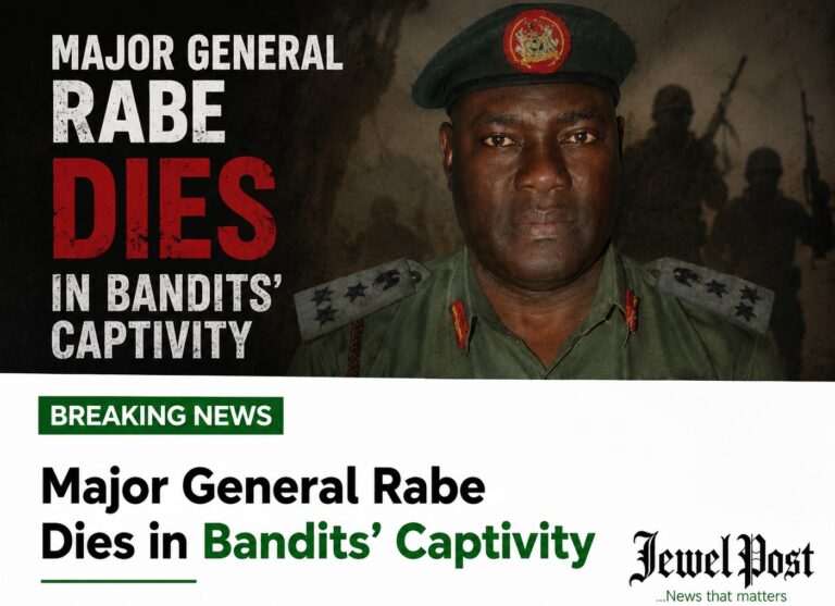 Major General Rabe dies in bandits’ captivity Major General Rabe dies in bandits’ captivity