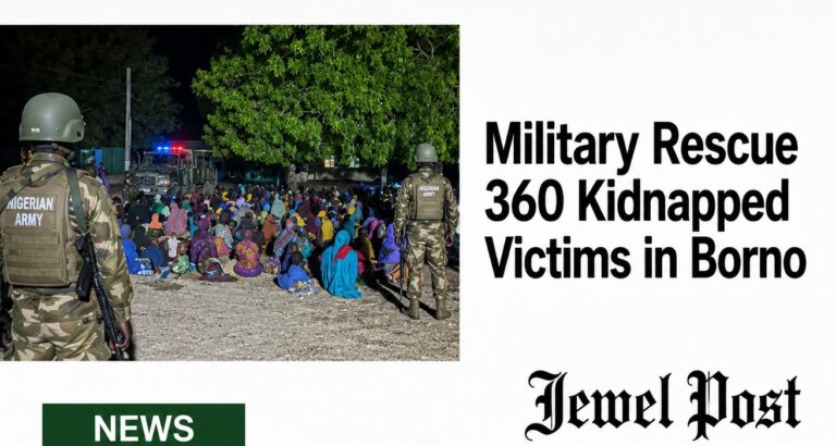 Military Rescue 360 Kidnapped Victims in Borno