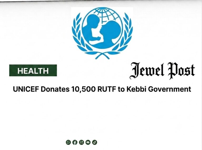 UNICEF donates 10,500 RUTF to Kebbi Government UNICEF donates 10,500 RUTF to Kebbi Government